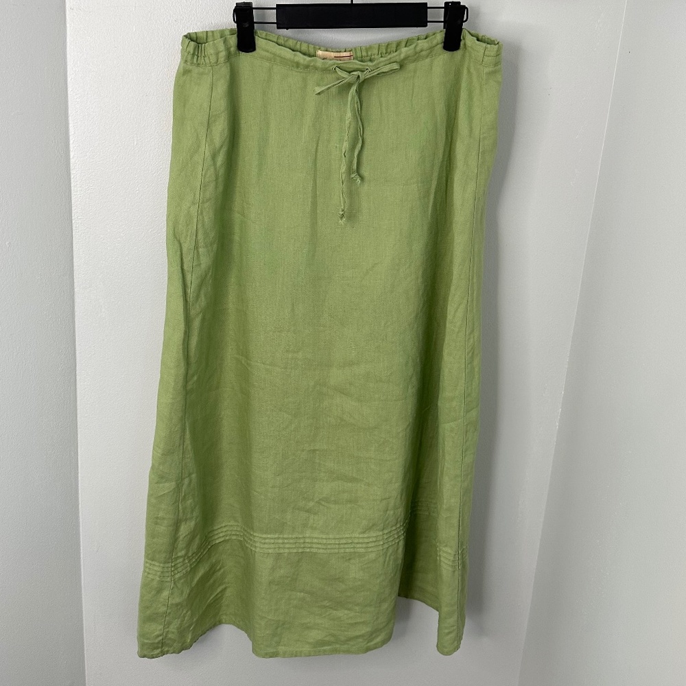 Choices 100% linen skirt with drawstring - Picture 4 of 5